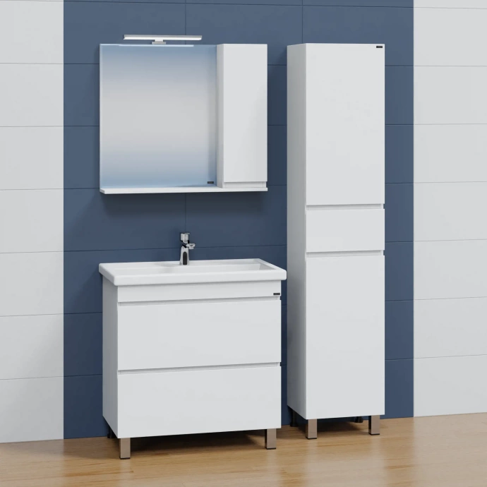 Тумба под раковину напольная Санта Марс 80 белый 700295 - 3