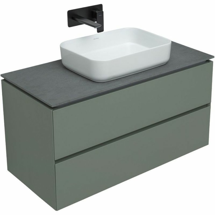 Тумба под раковину Allen Brau Infinity 100 серо - зеленый матовый 1.21003.CGM - 7
