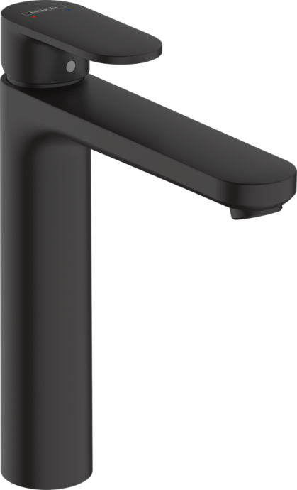 Смеситель для раковины Hansgrohe Vernis Blend с донным клапаном чёрный матовый 71552670 - 0