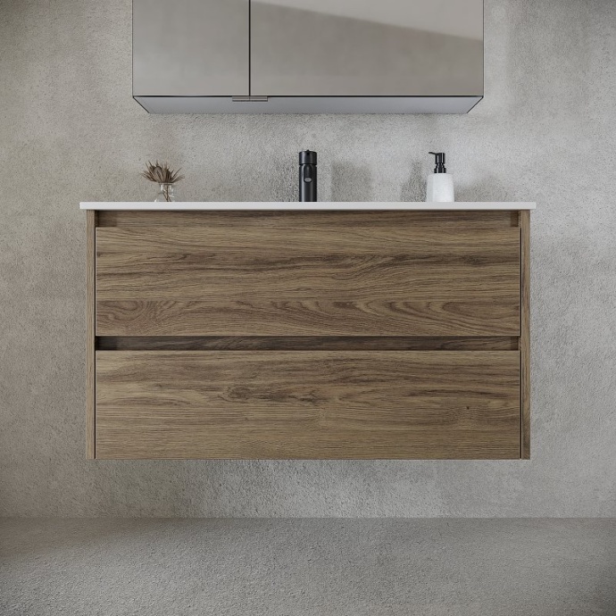 Тумба под раковину подвесная Sancos Libra 90 светлое дерево LB90ECH - 1