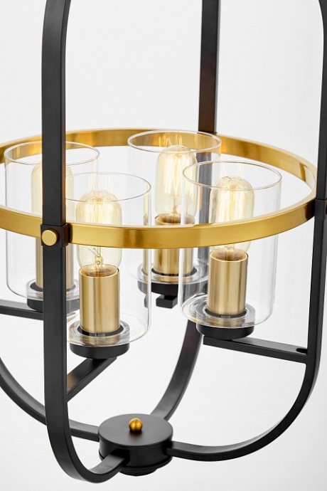 Люстра на штанге LUMINA DECO Monterey LDP 1141-4 BK+MD - 6