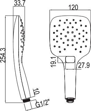 Душевая лейка Ravak   X07P349 - 2