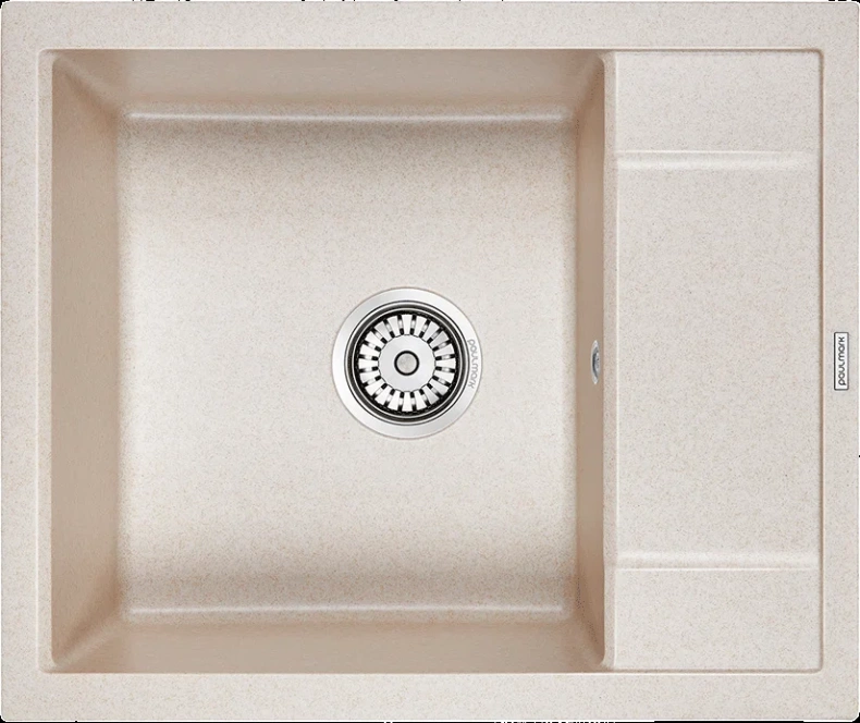 Мойка кухонная Paulmark Optimum 60 бежевый матовый PM216050-BE - 0