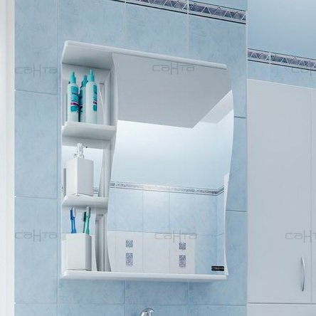 Зеркало-шкаф СанТа Волна 50 R 101006 - 0