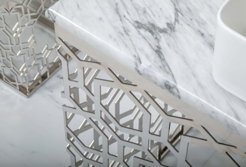 Консоль под раковину Armadi Art Aura 110 хром  891-CR - 2