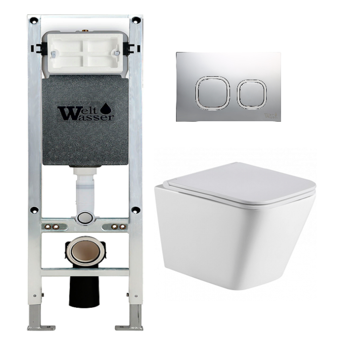 Комплект Weltwasser AMBERG 350 ST + GELBACH 004 MT-WT + AMBERG RD-MT CR  10000006524 - 0