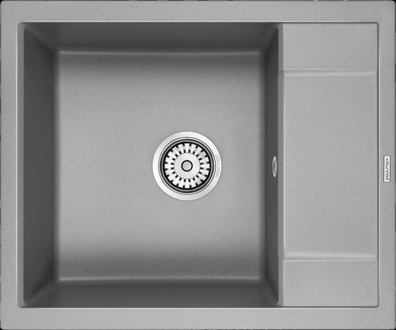 Мойка кухонная Paulmark Optimum 60 серый матовый  PM216050-GRM - 0