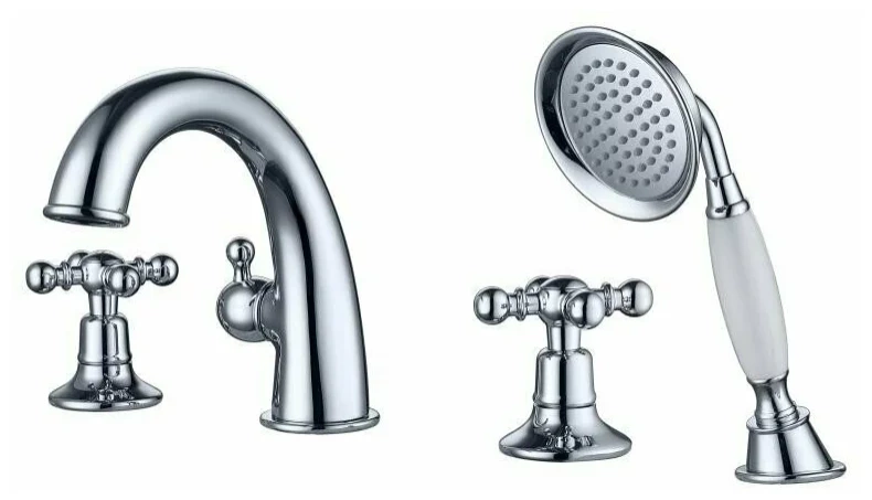 Смеситель на борт ванны Gappo хром G1189 - 0