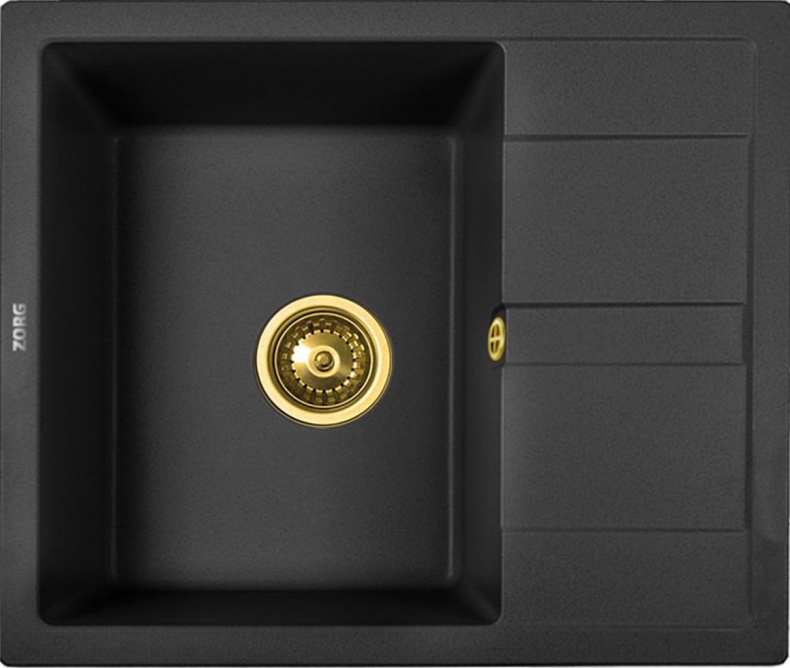 Мойка кухонная Zorg Granit GR 580 BLACK BRONZE бронза - 0