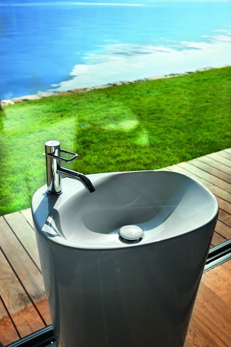 Раковина Laufen Palomba 8.1180.4.000.104.1 напольная - 3