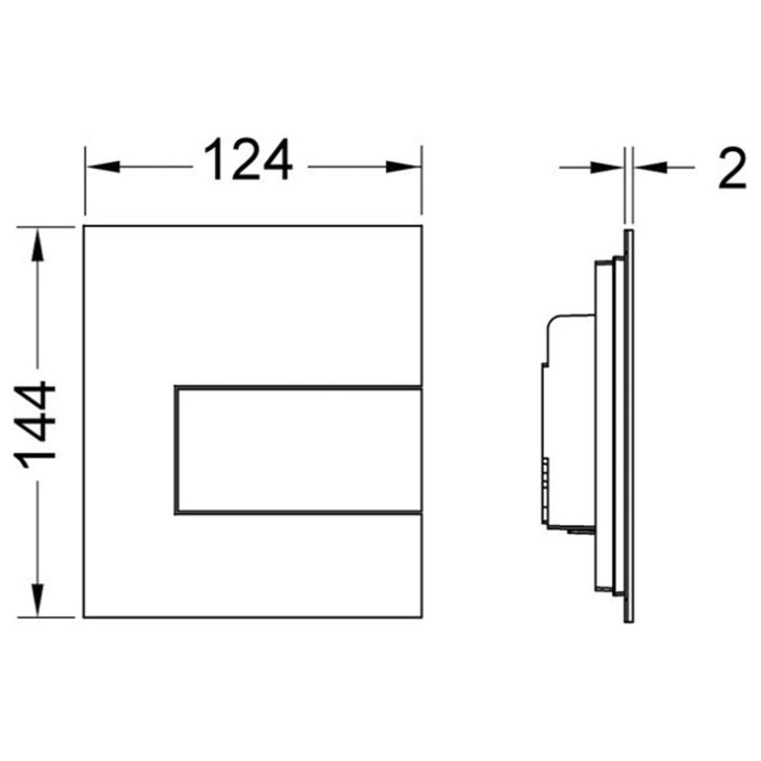 TECEsquare Urinal, белый матовый 9242814 - 1