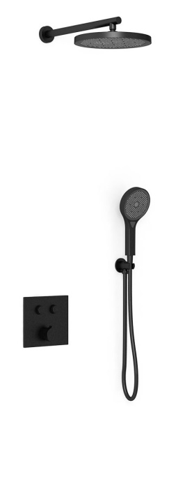 Душевой комплект Vincea с термостатом черный матовый VSFW-4212MB - 0
