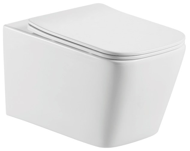 Унитаз подвесной Aquatek Либра 51.5 белый с сиденьем микролифт (AQ1148N-00) AQ0530-00 - 0