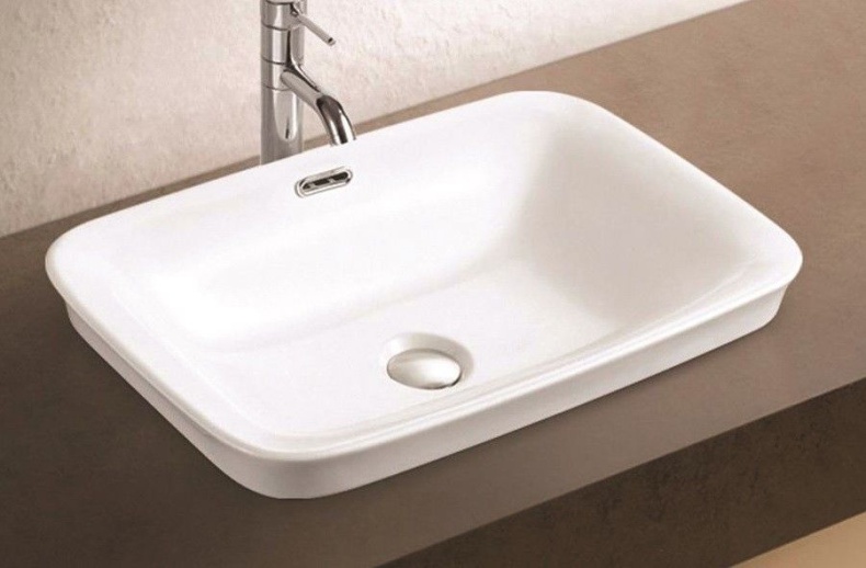 Раковина встраиваемая CeramaLux N 60 см белый  78444 - 1