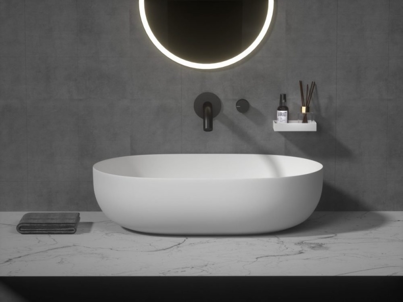 Раковина чаша Armadi Art Monaco овальная, белая матовая  879-50 - 1