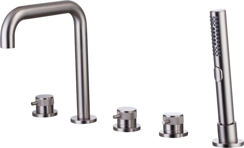 Смеситель на борт ванны Allen Brau Priority сталь матовый 5.31007-BN - 0