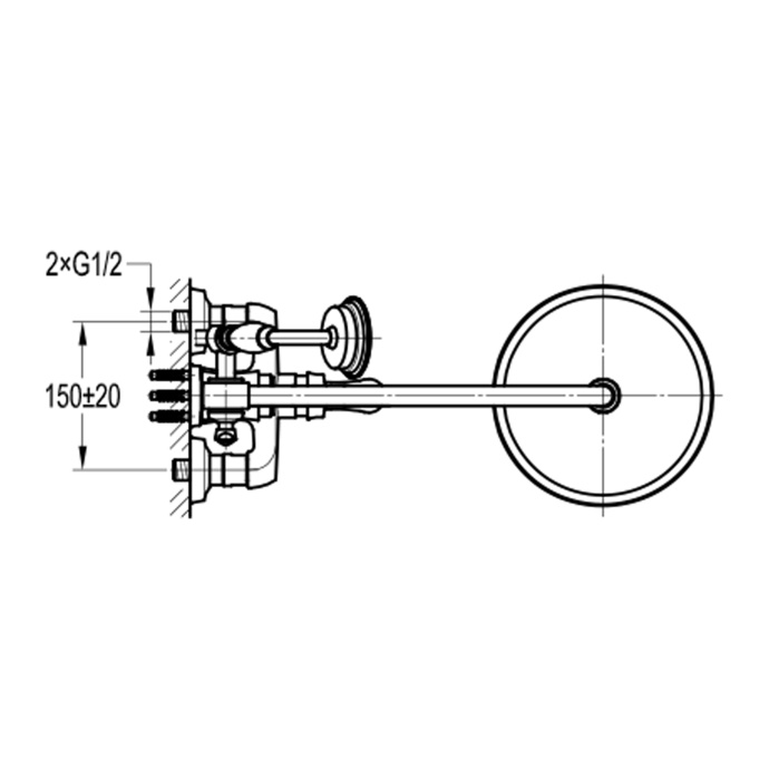 Swedbe Terracotta Art Семейный душ с термостатическим смесителем для ванны 2570 - 2