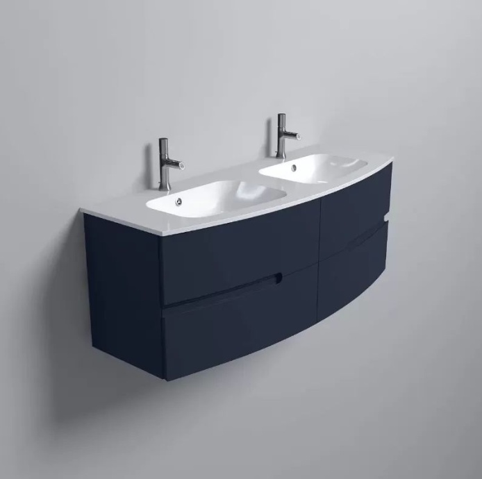 EB1891RU-G98 Nona  Мебель с интегрированными ручками, глянцевый темно-синий, 140 см, 4 ящика - 2