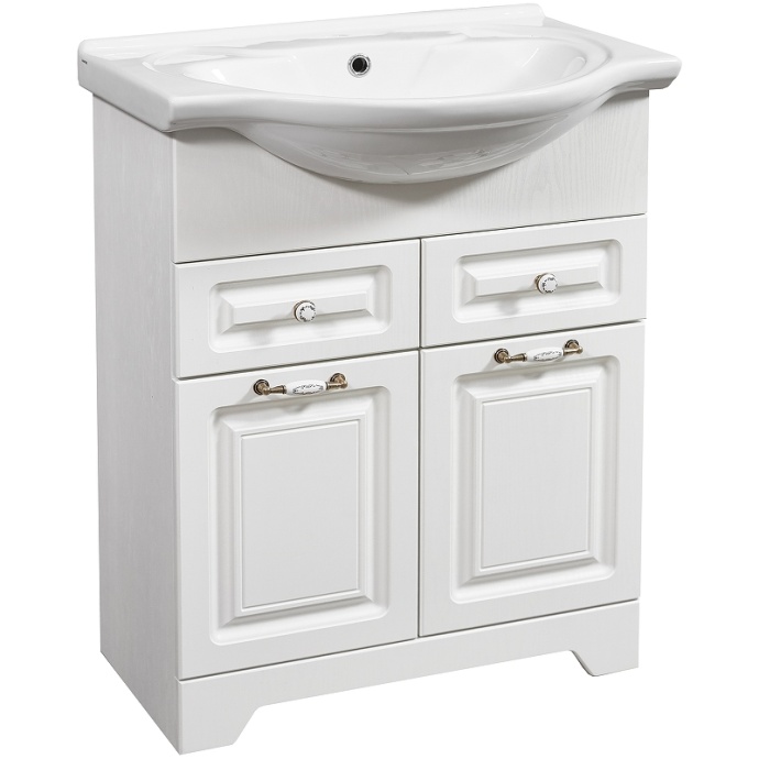 Тумба под раковину Stella Polar Кармела Байкал 65 белый SP-00000173 - 0