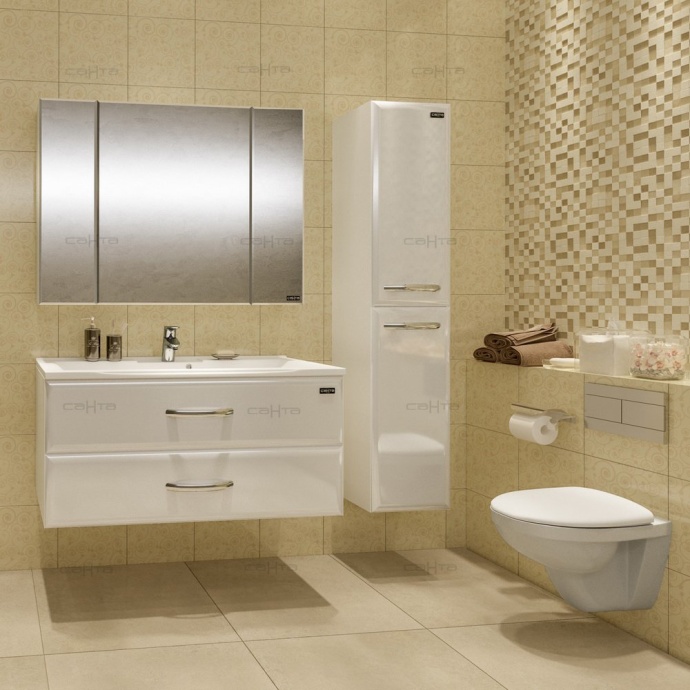 Зеркало-шкаф Санта Стандарт 99.3 см  113012 - 3