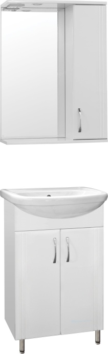 Мебель для ванной Style Line Эко Стандарт №9 55 белая - 0