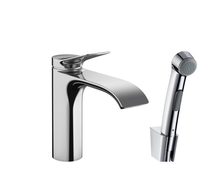 Смеситель для раковины с гигиеническим душем Hansgrohe Vivenis хром 75210000 - 0