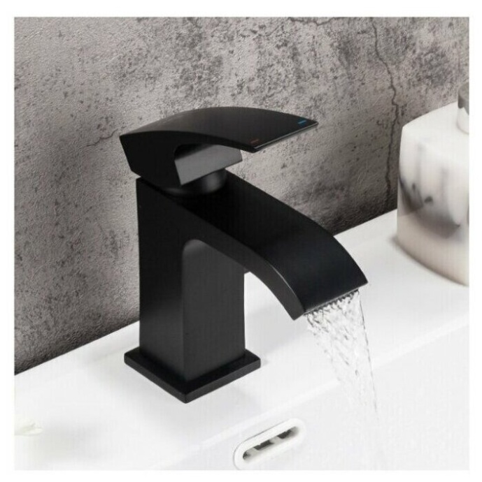 Смеситель для раковины Gappo черный матовый G1007-6 - 3