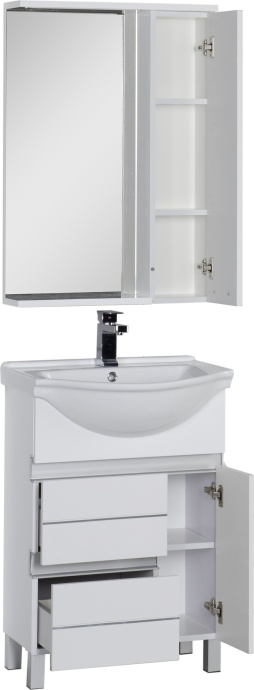 Мебель для ванной Aquanet Доминика 60 белая - 1