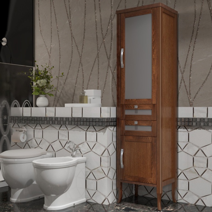 Шкаф-пенал Opadiris Мираж 45 R светлый орех 00-00000054 - 0