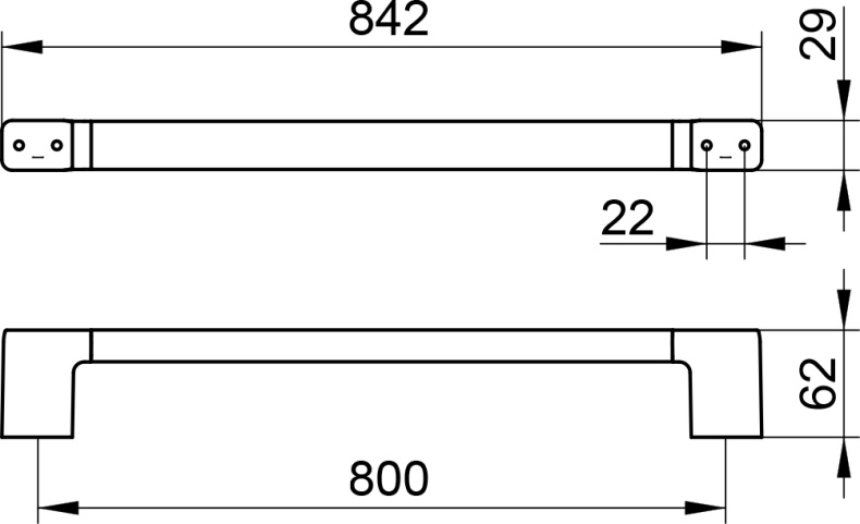 Полотенцедержатель Keuco Collection Moll 12701 010800 хром 12701010800 - 2