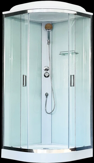 Душевая кабина Royal Bath 90х90 хром стекло прозрачное RB90HK5-WT-CH - 0