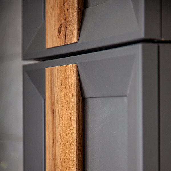 Ручка для шкафа Бриклаер Берлин 60 дуб золотой верх  4627125416293 - 1