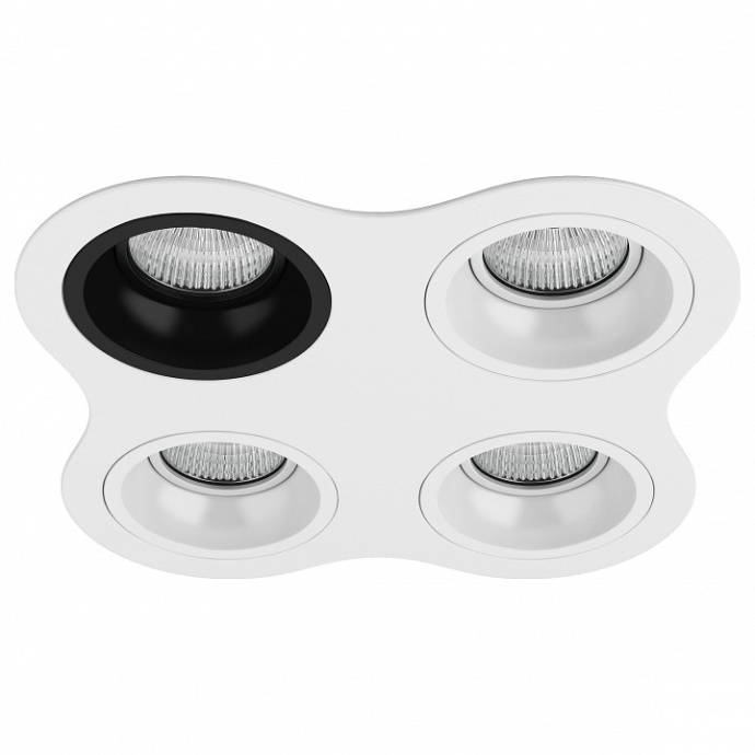 Встраиваемый светильник Lightstar Domino (214646+214607+214606+214606+214606) D64607060606 - 0