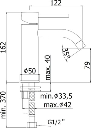 Смеситель Paffoni Light LIG071HGSP для раковины, золото медовое - 3