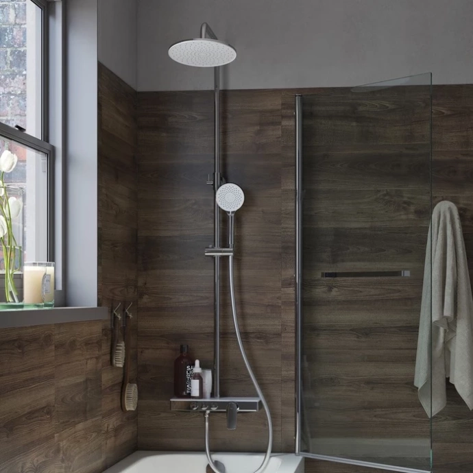 Смеситель с верхним душем и изливом SHESB3Bi06 - 1