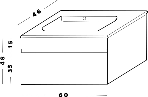 Тумба под раковину Armadi Art Vallessi 60 белый 837-060-W - 4