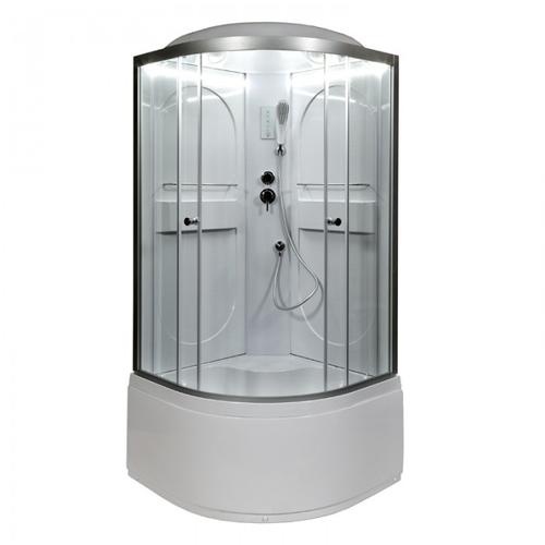 Душевая кабина Deto L 80х80 хром  L680LED - 0