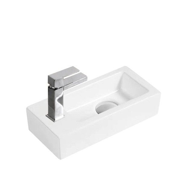 Раковина накладная Ceramalux N 36 белый  9272R - 0