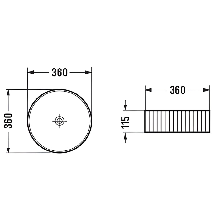 Накладная раковина Comforty 36 черная матовая 00-00012532 - 3