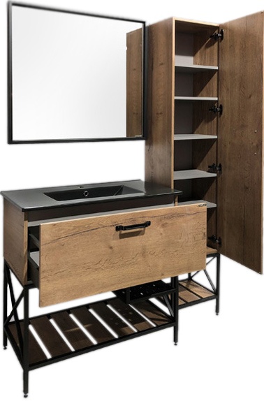 Шкаф-пенал Comforty Бредфорд 40 дуб темный 00004148004 - 4