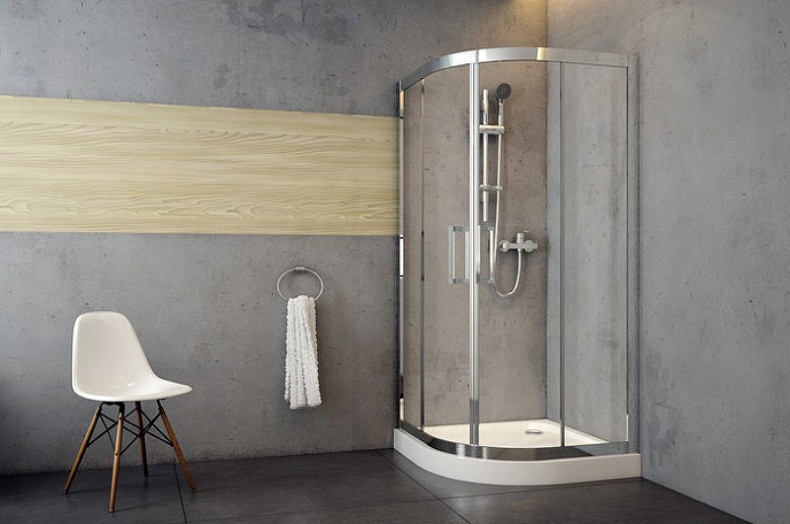 Душевой уголок Excellent Серия 600 90х90 профиль хром стекло прозрачное KAAC.1901.900.LP - 1