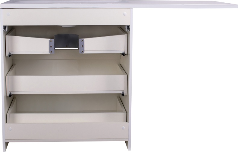 Тумба для комплекта Style Line Даллас 140 люкс, белая СС-00002221 - 6