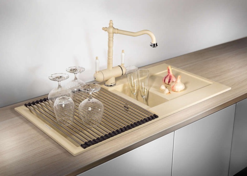 Мойка кухонная Omoikiri Sakaime 86-2-BE ваниль 4993118 - 1