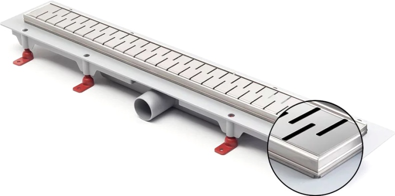 Душевой лоток Veconi Medium N 450 хром глянцевый V450MN - 2