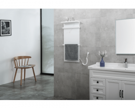 Полотенцесушитель электрический Black&White Moon 90х40 белый матовый 388WM - 1