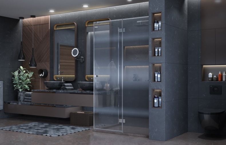 Душевой уголок Ambassador Diamond 12011107R 120х80 см - 3