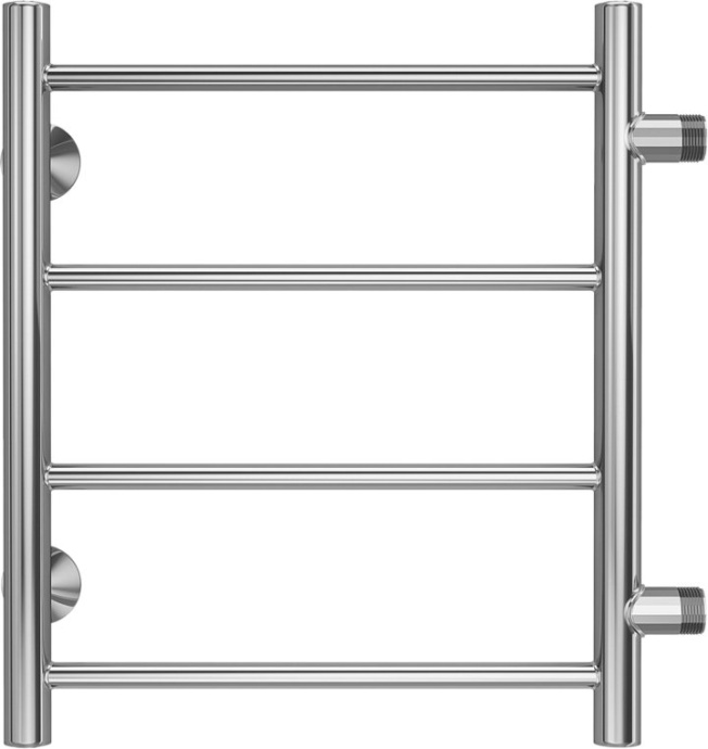 Водяной полотенцесушитель Terminus Аврора П4 400x500 Хром боковое подключение 4670078529855 - 0