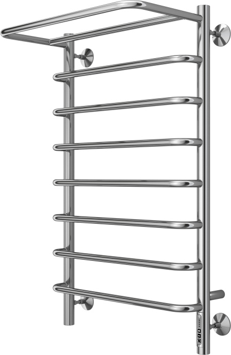 Электрический полотенцесушитель Terminus Полка П8 500х850 с полкой Хром 4670078524836 - 1