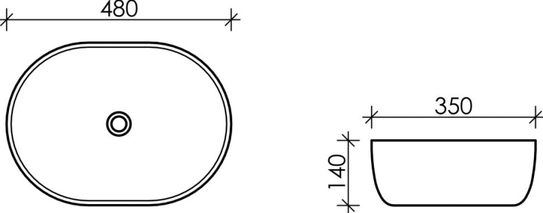 Рукомойник Ceramica Nova Element CN6019 - 1