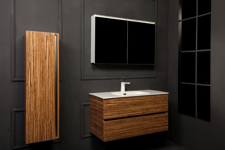 Шкаф-пенал Armadi Art Vallessi 35 подвесной светлое дерево 836-Z - 3